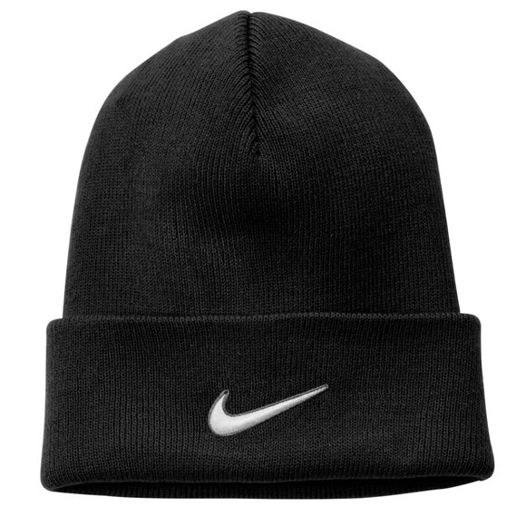 NWT Nike Cuffed Knit Beanie Black CW6117-010 Men's Size OS Standard Fit - Picture 3 of 3